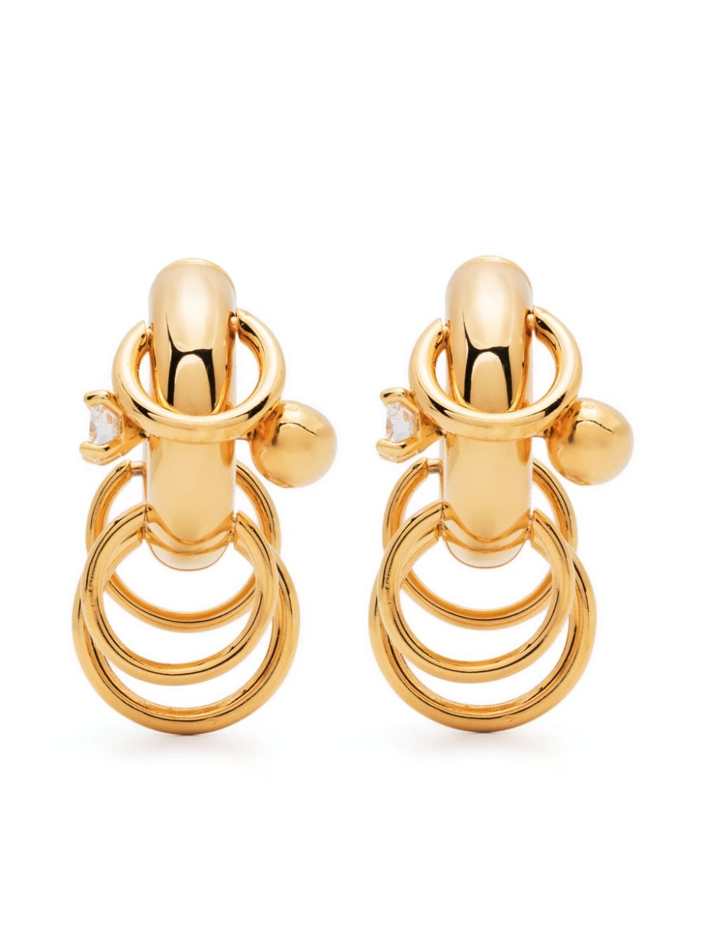 Panconesi Pierced hoop earrings - Gold von Panconesi