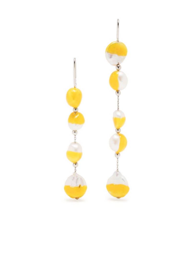 Panconesi Vacanza Chandeliers drop earrings - Yellow von Panconesi