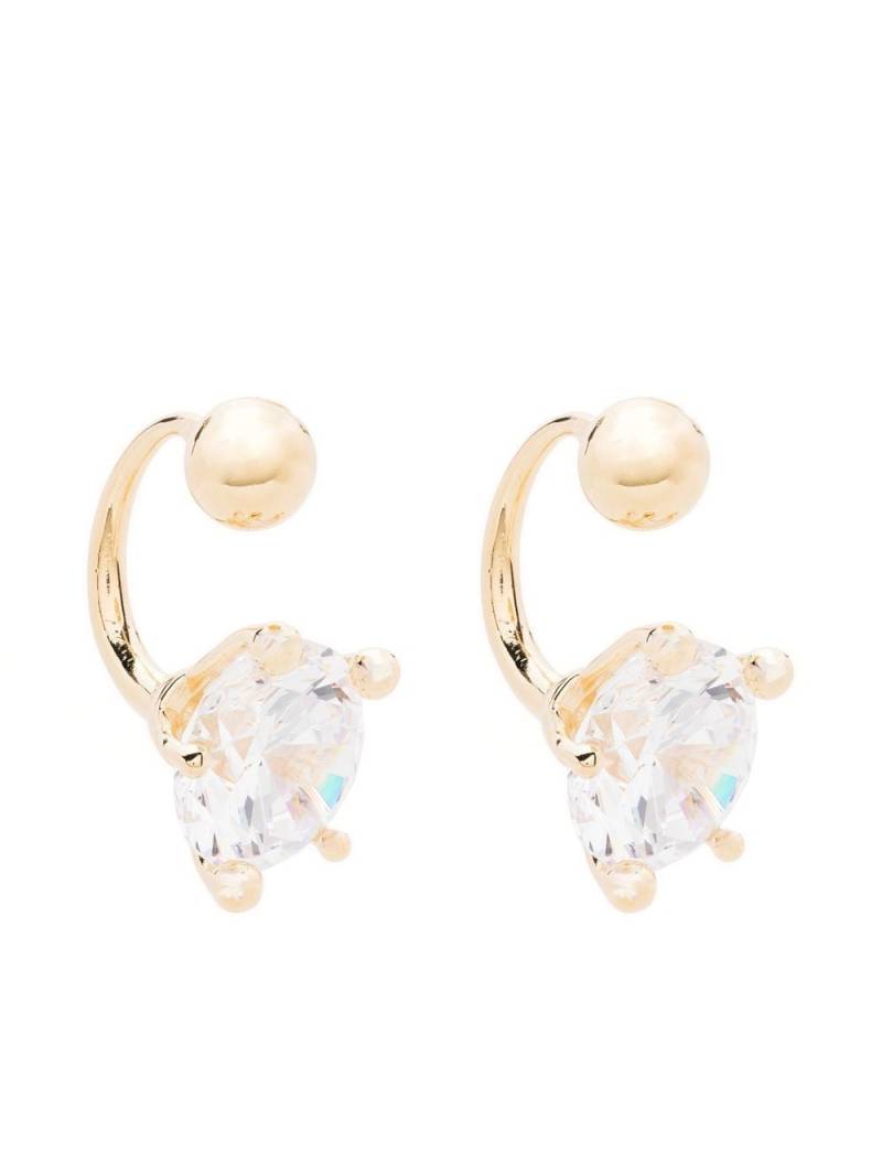 Panconesi crystal half-hoop earring - Gold von Panconesi