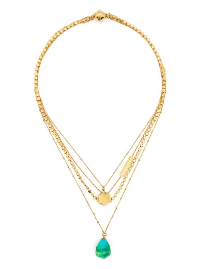 Panconesi pearl chain-link necklace - Gold von Panconesi