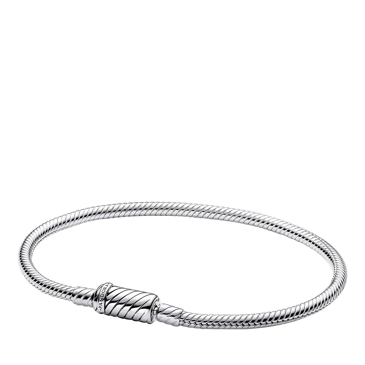 Pandora Armbanduhr - Snake chain sterling silver bracelet with magnetic - Gr. 17 - in Silber - für Damen von Pandora