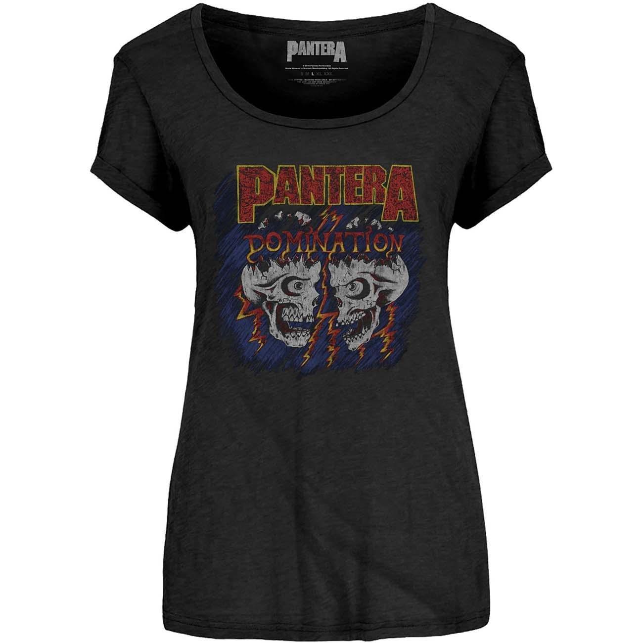 Domination Tshirt Damen Schwarz XL von Pantera