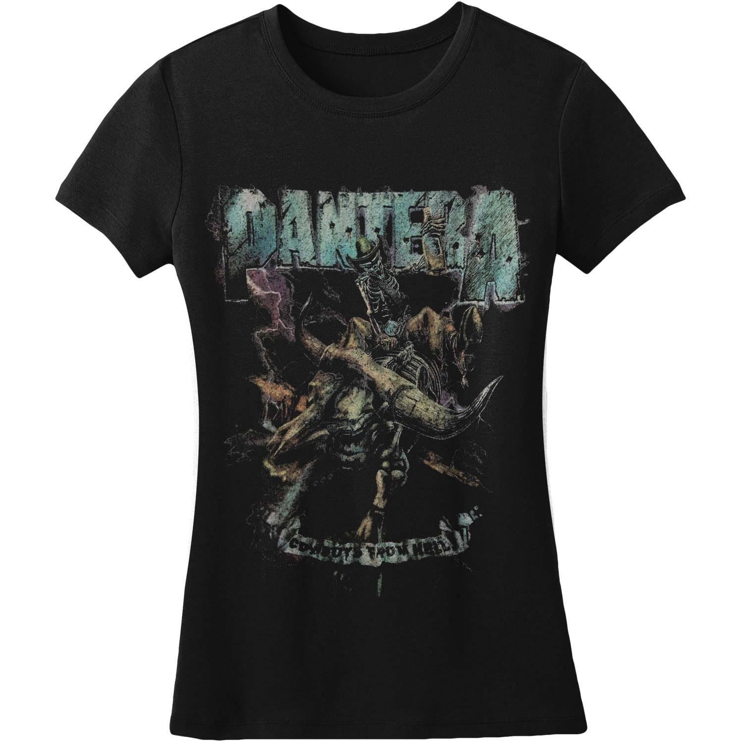 Tshirt Damen Schwarz L von Pantera