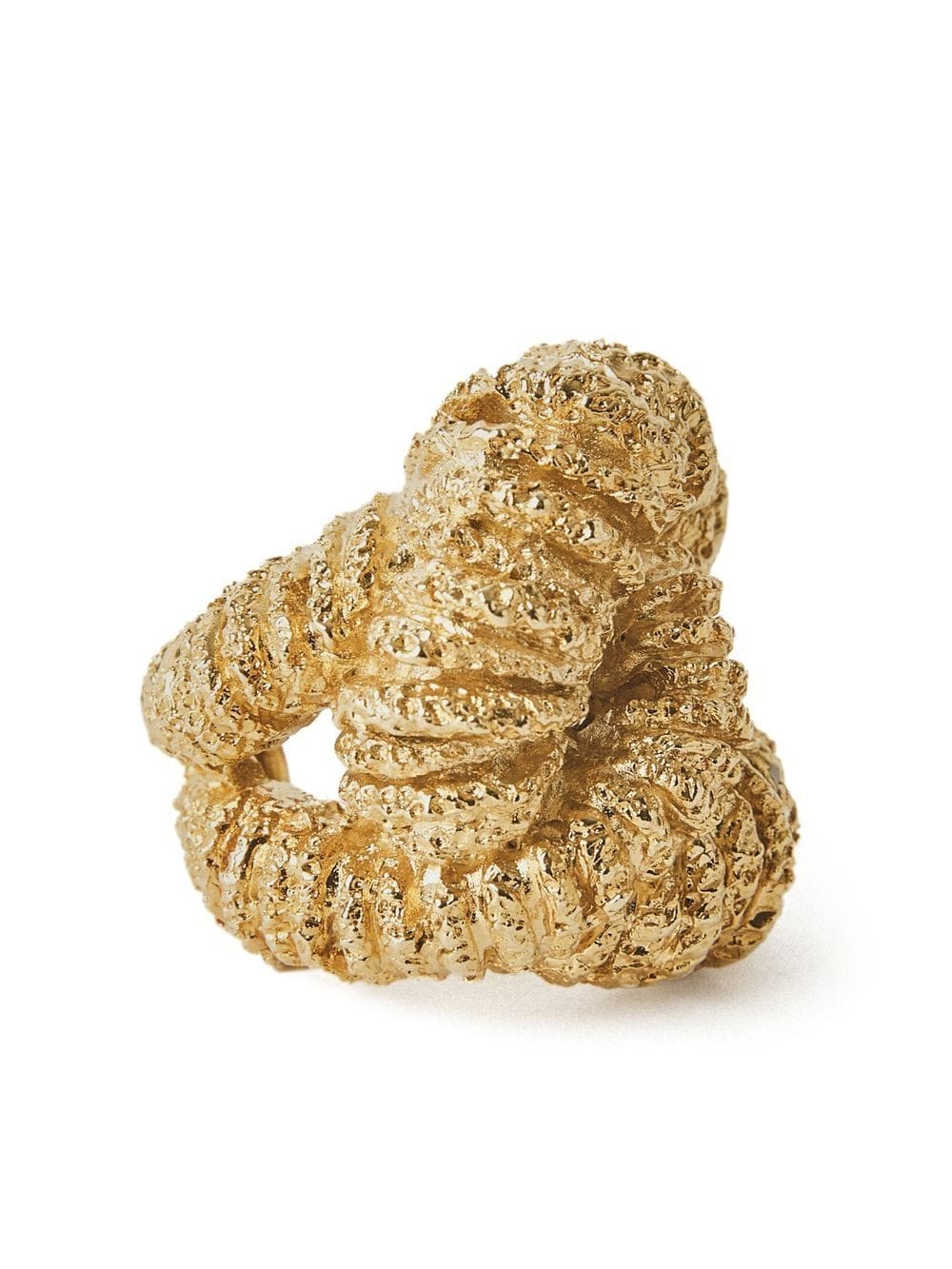 Paola Sighinolfi Era textured knot-shaped ring - Gold von Paola Sighinolfi