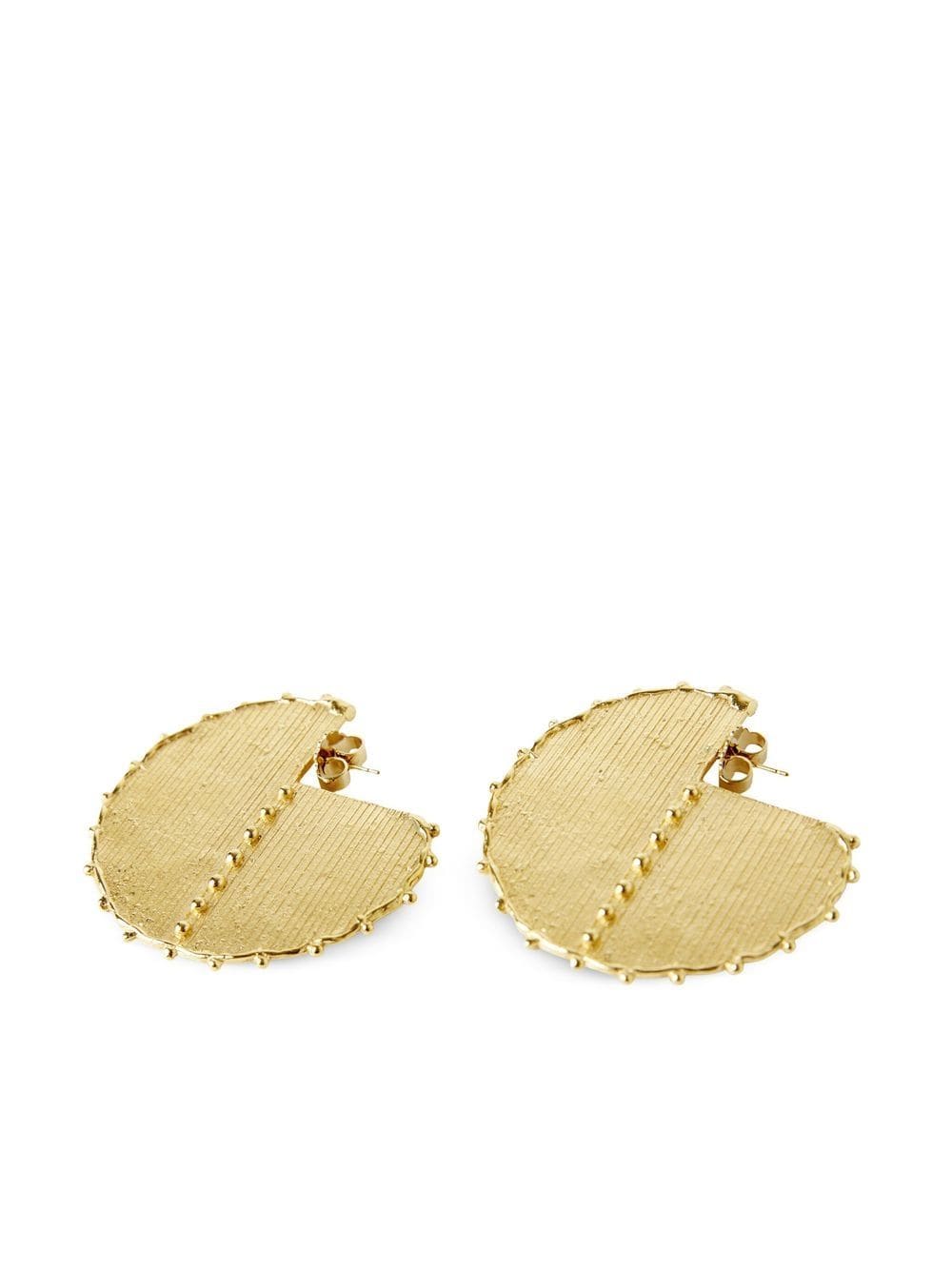 Paola Sighinolfi Vara hoops earrings - Gold von Paola Sighinolfi