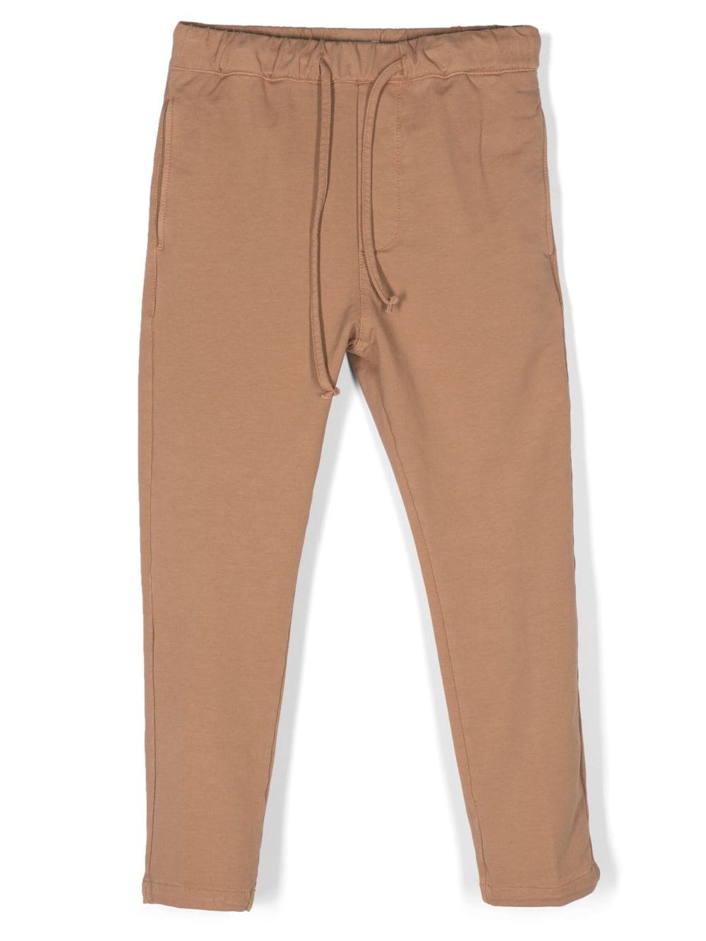 Paolo Pecora Kids drawstring cotton chino trousers - Brown von Paolo Pecora Kids