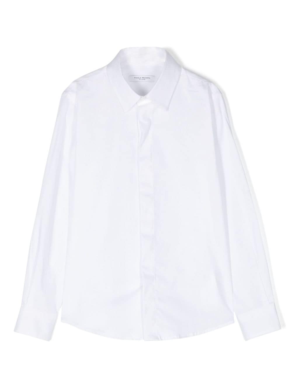 Paolo Pecora Kids embroidered-motif shirt - White von Paolo Pecora Kids