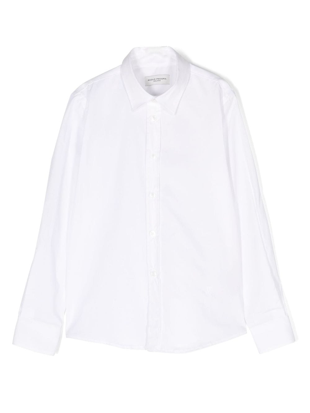 Paolo Pecora Kids long-sleeve button-up shirt - White von Paolo Pecora Kids