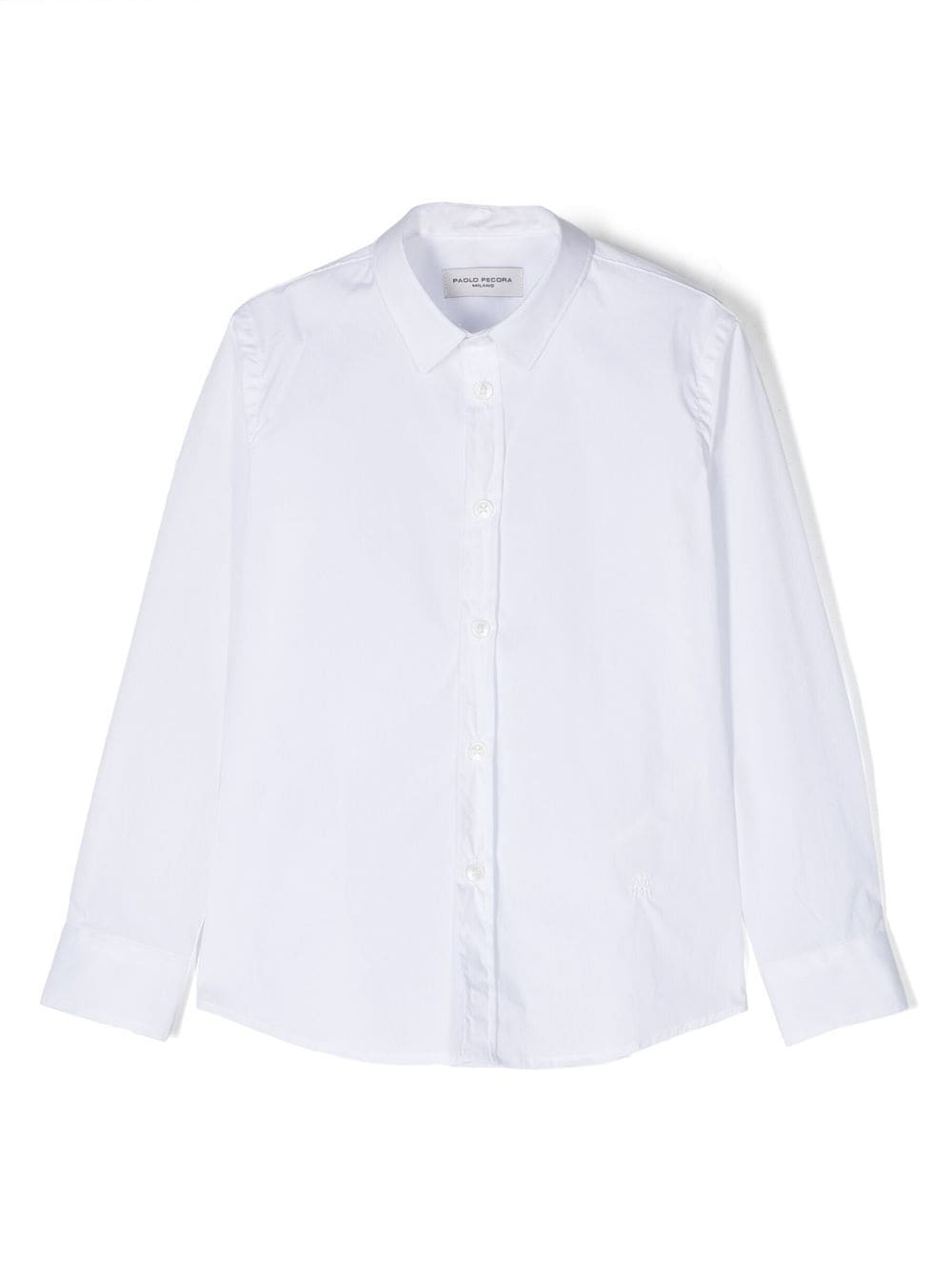 Paolo Pecora Kids long-sleeve classic shirt - White von Paolo Pecora Kids