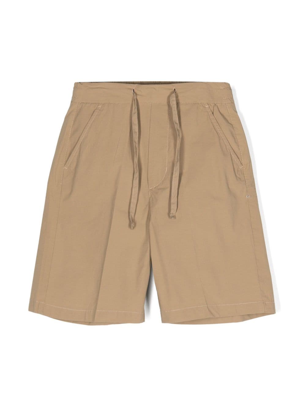 Paolo Pecora Kids poplin stretch-cotton shorts - Neutrals von Paolo Pecora Kids