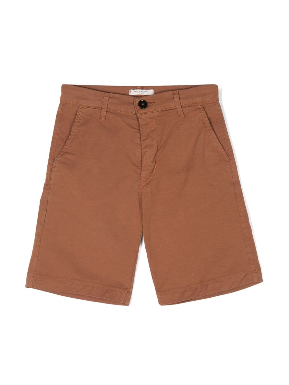 Paolo Pecora Kids pressed-crease shorts - Brown von Paolo Pecora Kids