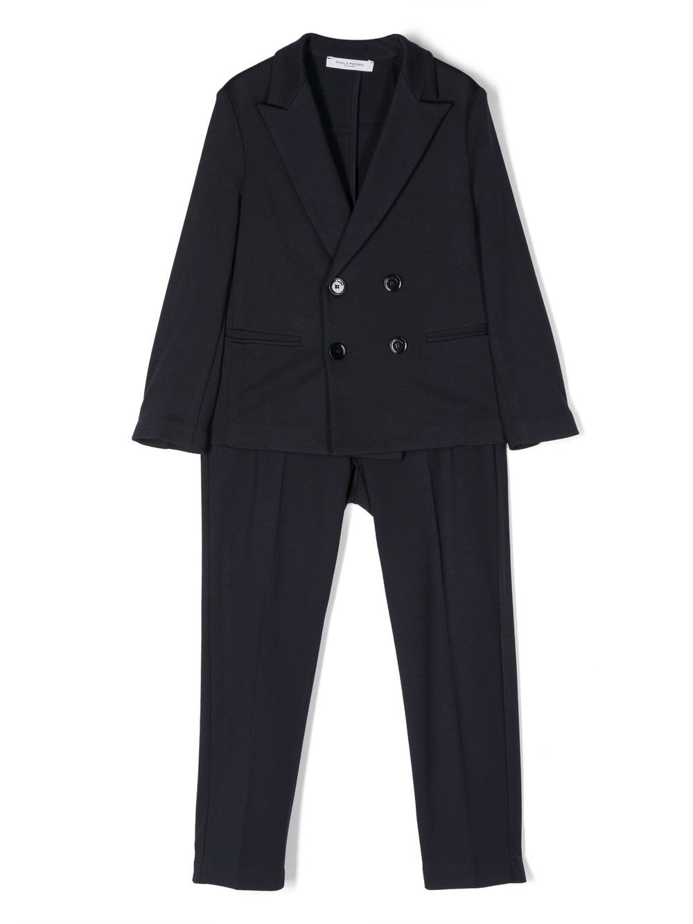 Paolo Pecora Kids two-piece double-breasted suit - Blue von Paolo Pecora Kids