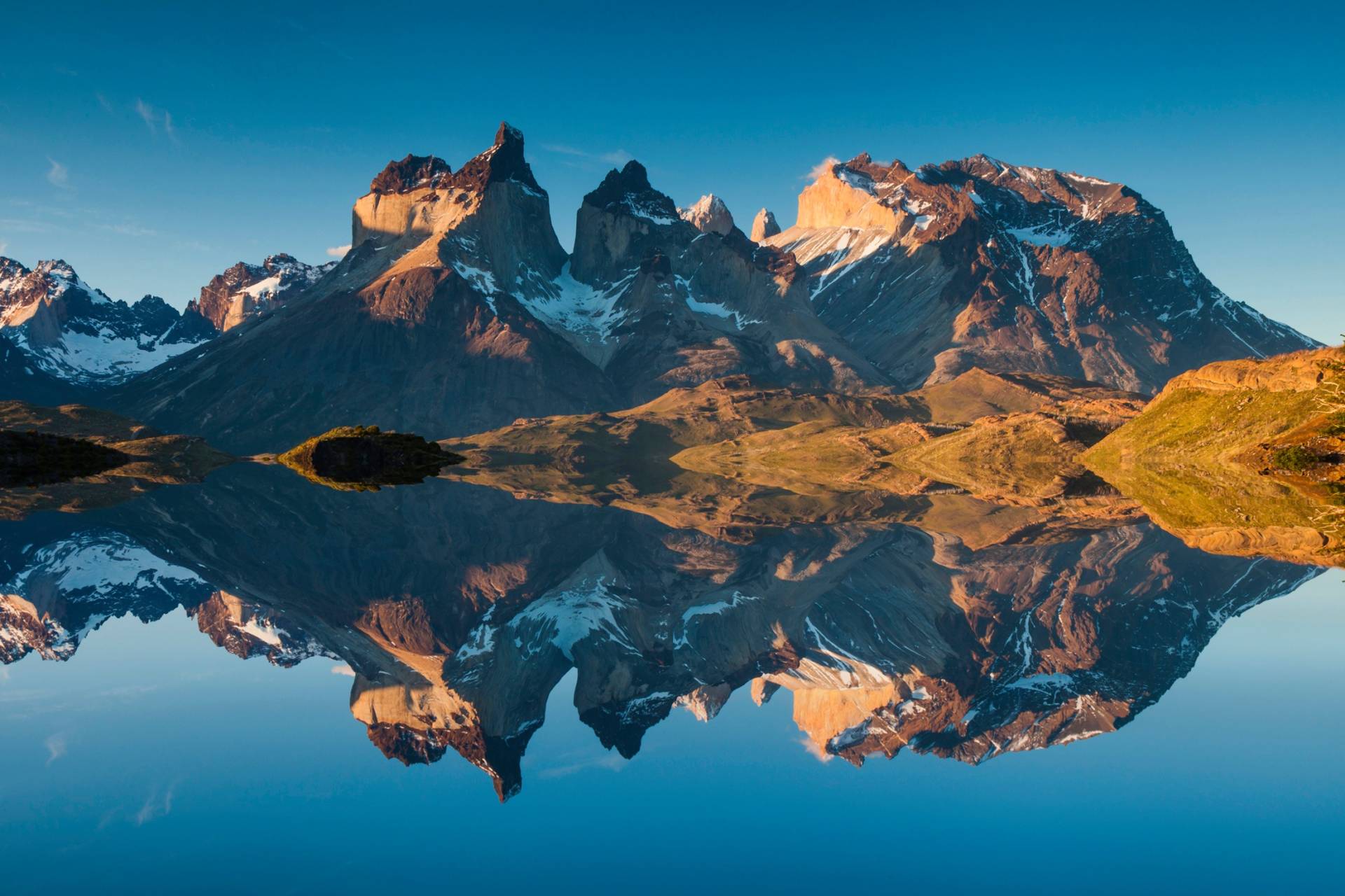 Papermoon Fototapete »ALPEN-SEE im GEBIRGE« von Papermoon