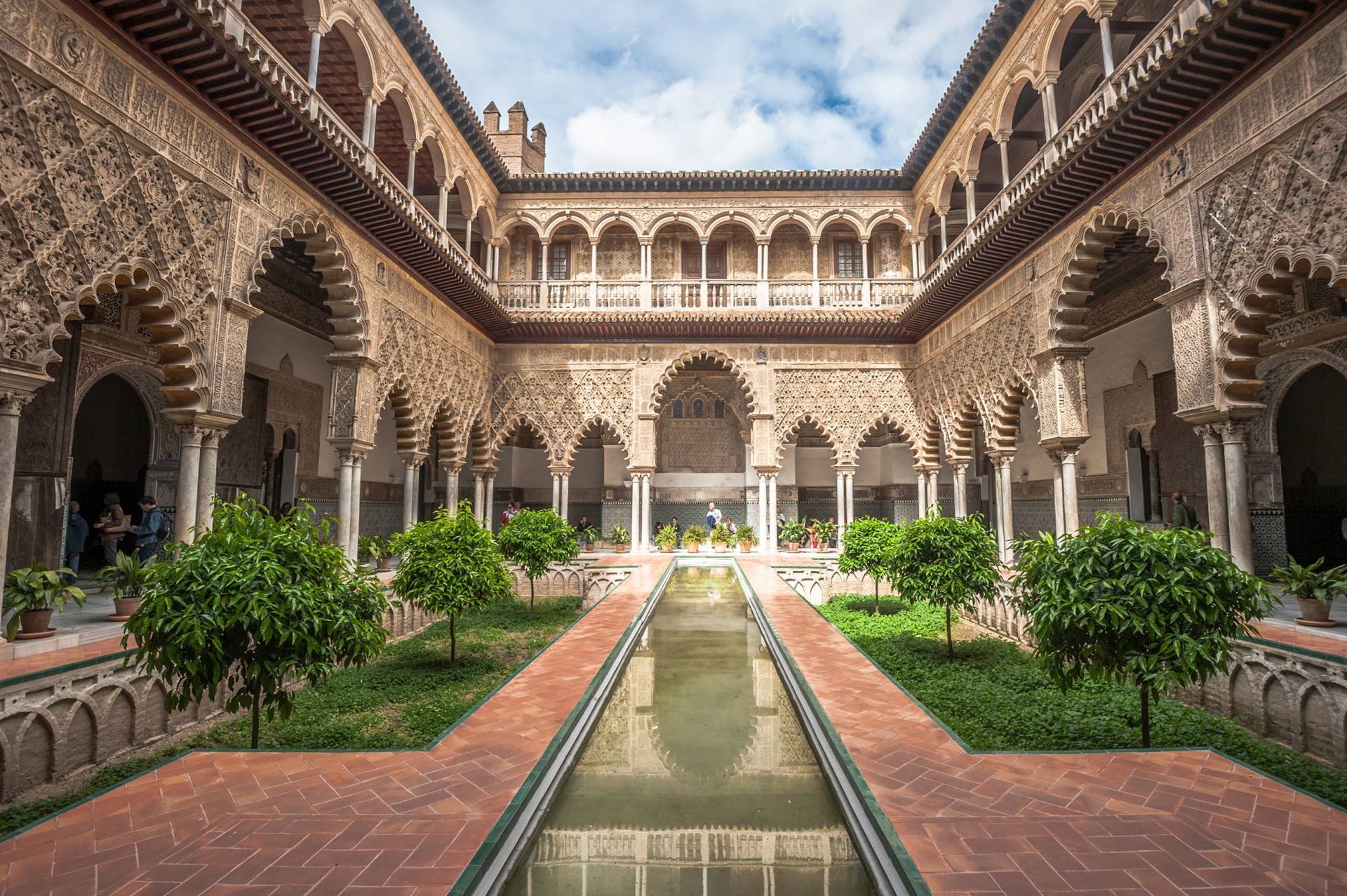 Papermoon Fototapete »ARCHITEKTUR-ALCAZAR SEVILLA PALAST« von Papermoon