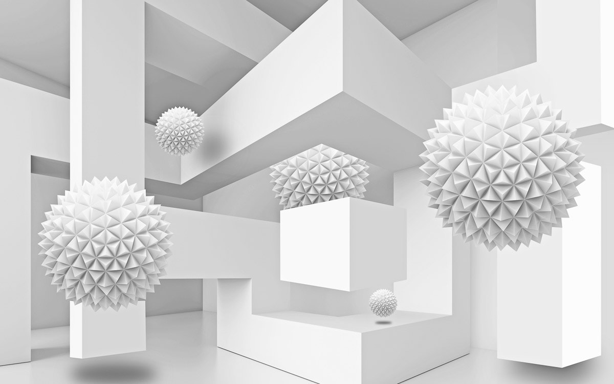 Papermoon Fototapete »Abstrakt 3D Effekt« von Papermoon