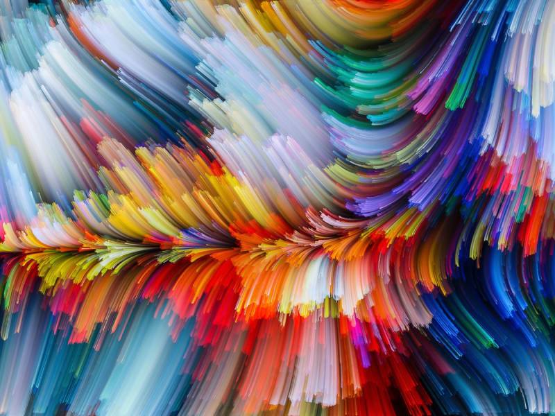 Papermoon Fototapete »Abstrakt Farben« von Papermoon