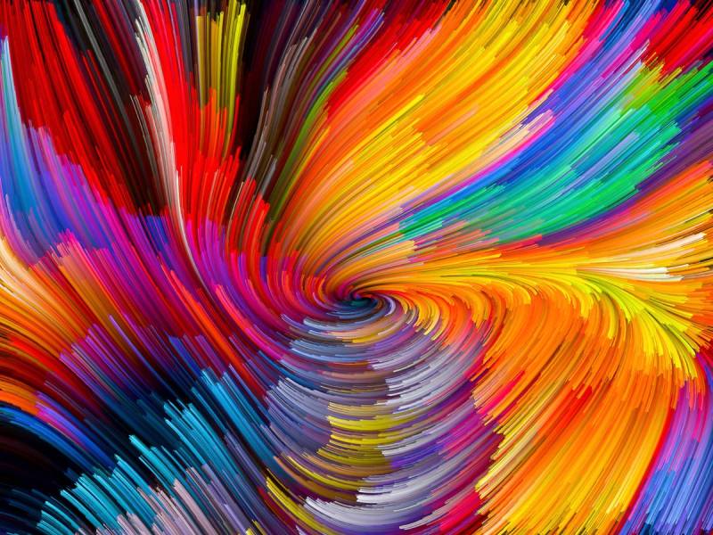 Papermoon Fototapete »Abstrakt Farben« von Papermoon