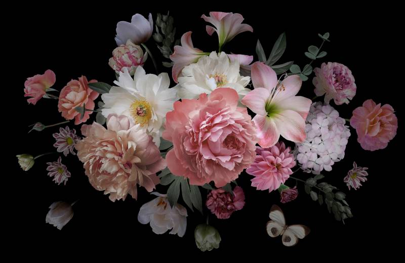 Papermoon Fototapete »BLUMENARRANGEMENT« von Papermoon