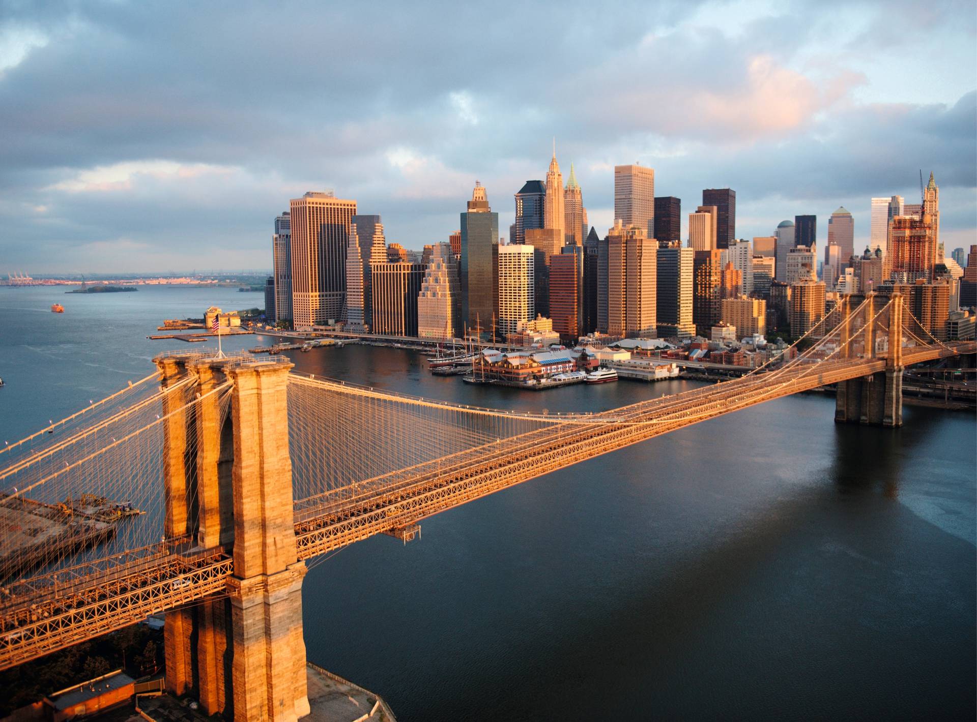 Papermoon Fototapete »Brooklyn Bridge Morning« von Papermoon