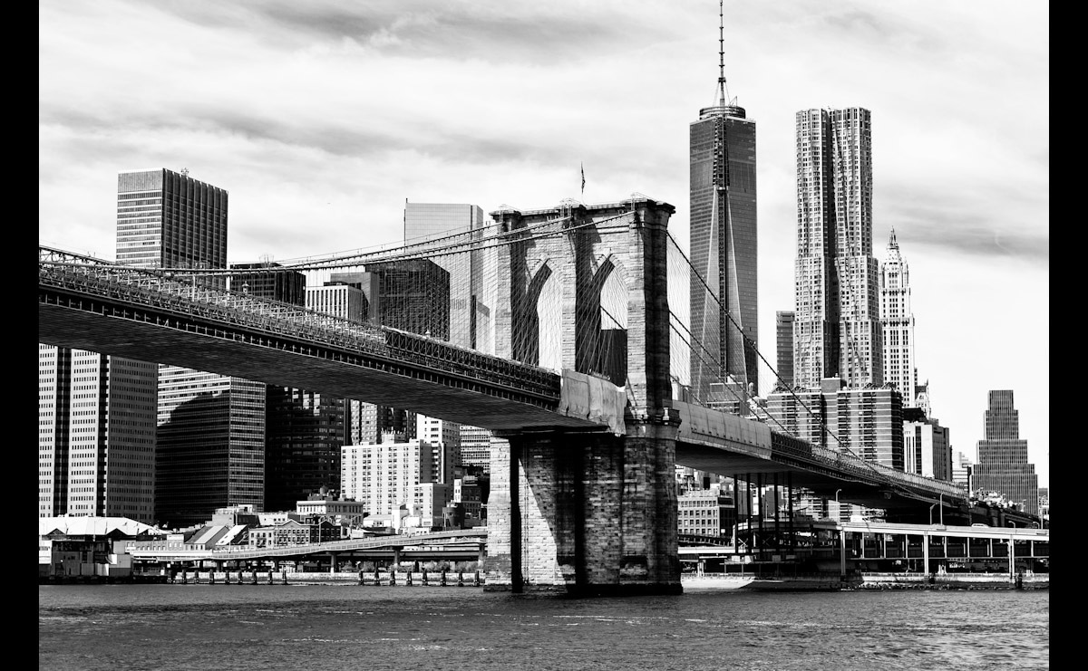 Papermoon Fototapete »Brooklyn Bridge Schwarz & Weiss« Papermoon Fototapete »Brooklyn Bridge Schwarz & Weiss« von Papermoon