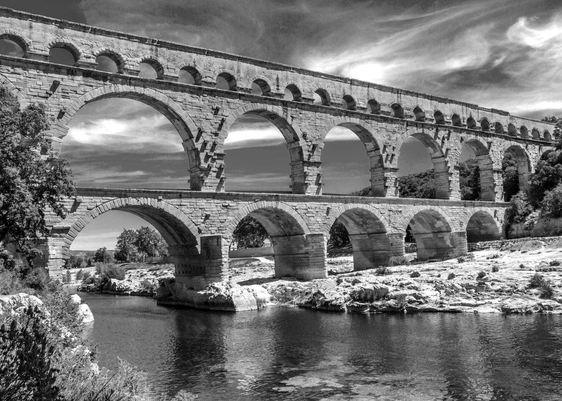 Papermoon Fototapete »Brücke Schwarz & Weiss« Papermoon Fototapete »Brücke Schwarz & Weiss« von Papermoon