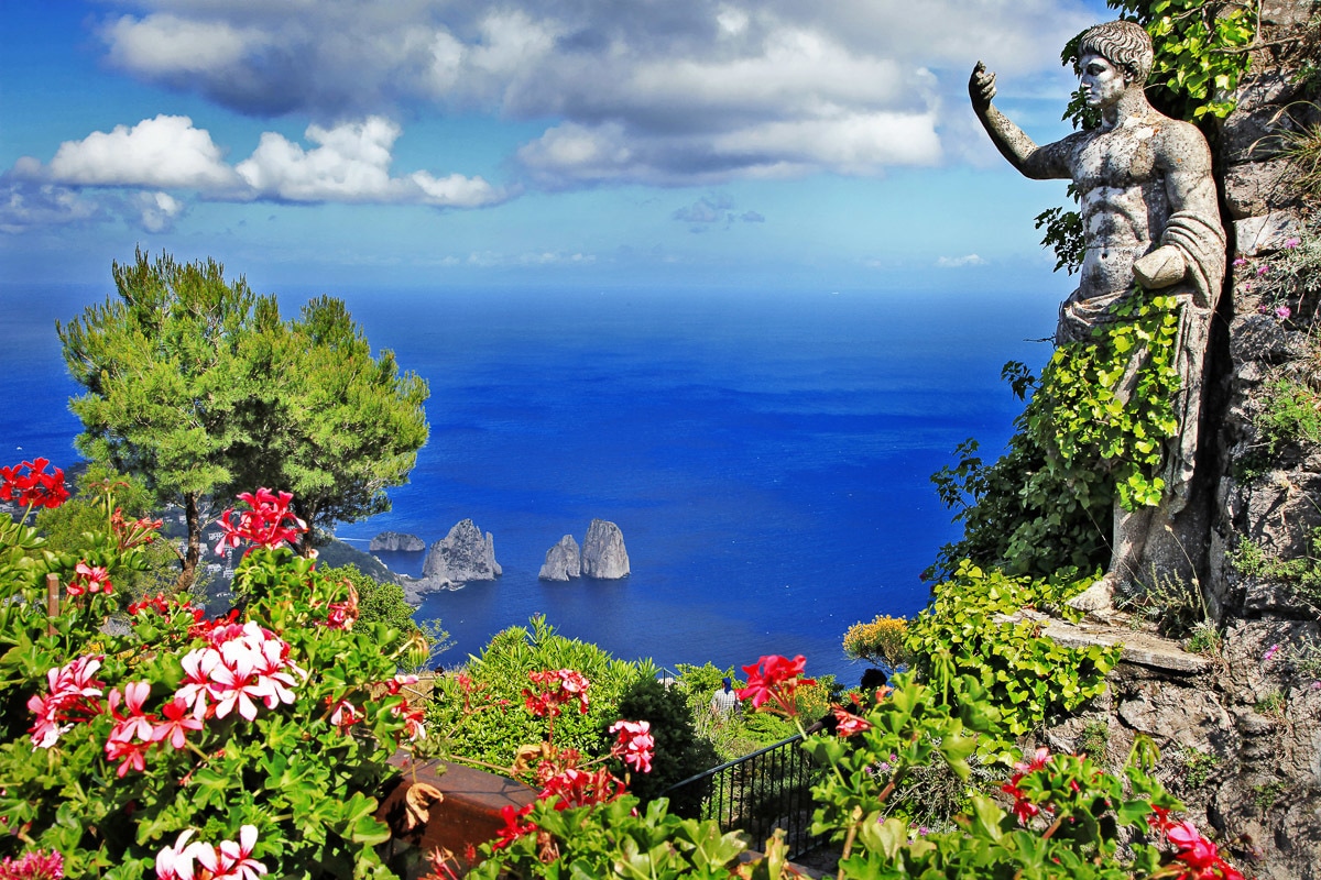 Papermoon Fototapete »Capri Island View« von Papermoon