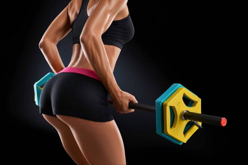 Papermoon Fototapete »Fitness Frau« von Papermoon