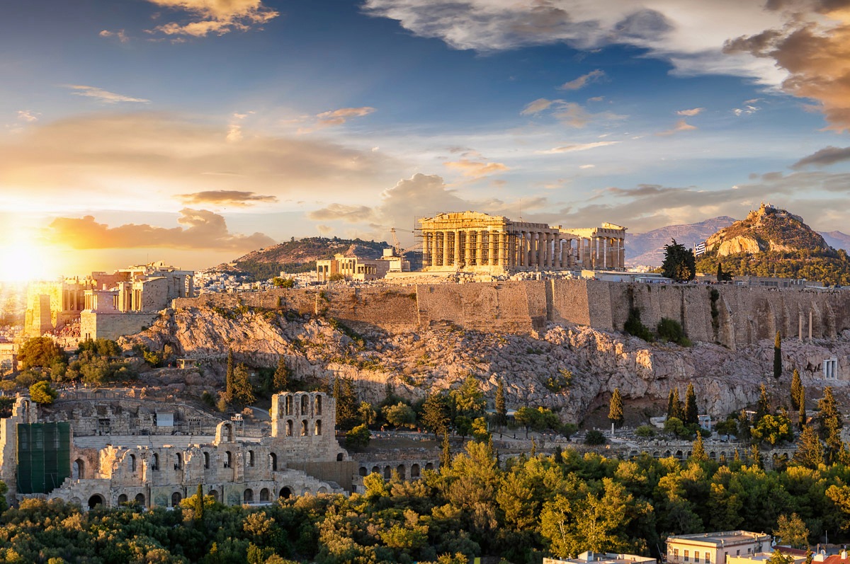Papermoon Fototapete »Griechenland Akropolis in Athen« von Papermoon