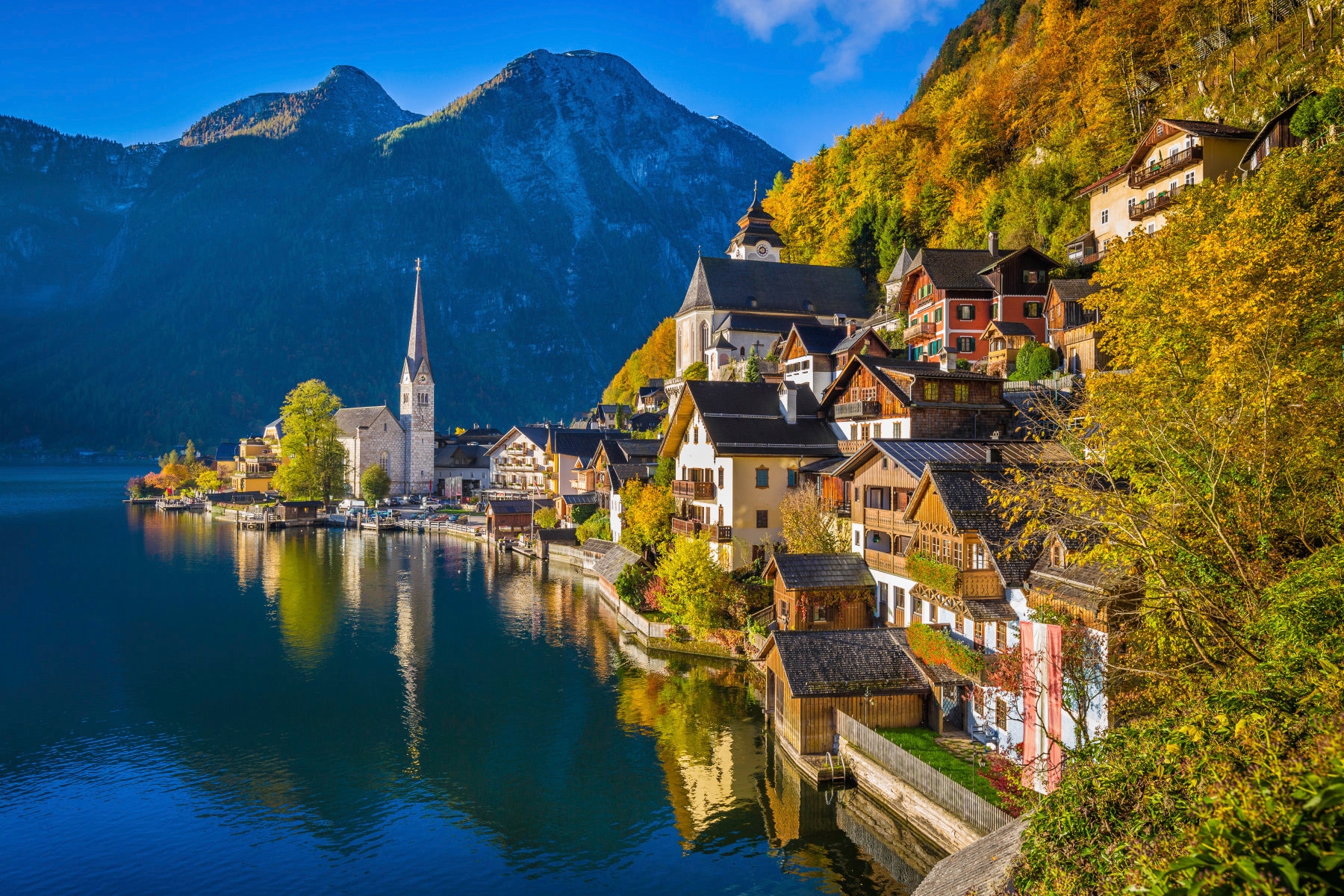 Papermoon Fototapete »Hallstatt Mountain Village« Papermoon Fototapete »Hallstatt Mountain Village« von Papermoon