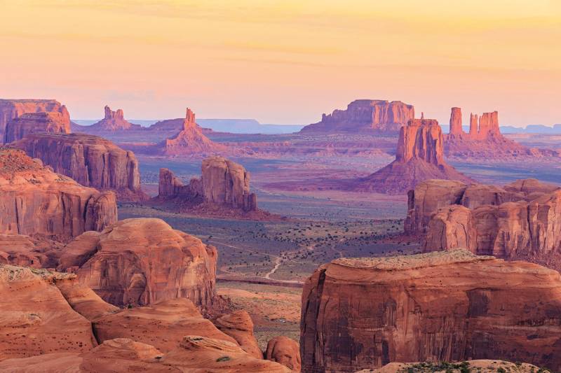 Papermoon Fototapete »Hunts Mesa Sunrise« von Papermoon