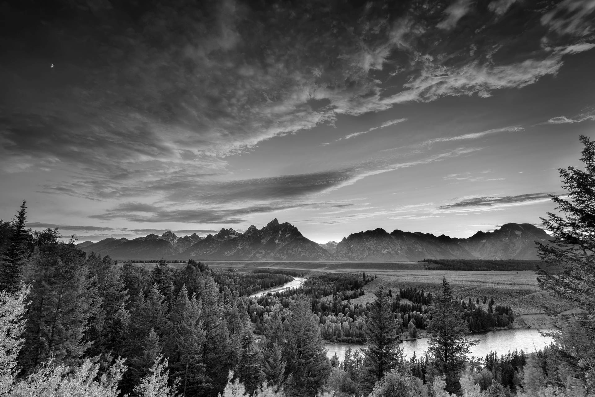 Papermoon Fototapete »Landschaft Schwarz & Weiss« Papermoon Fototapete »Landschaft Schwarz & Weiss« von Papermoon