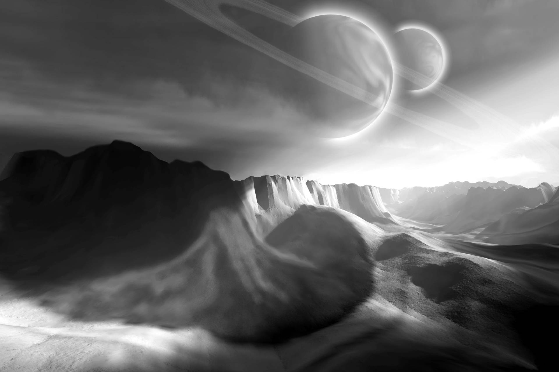 Papermoon Fototapete »Landschaft Schwarz & Weiss« Papermoon Fototapete »Landschaft Schwarz & Weiss« von Papermoon