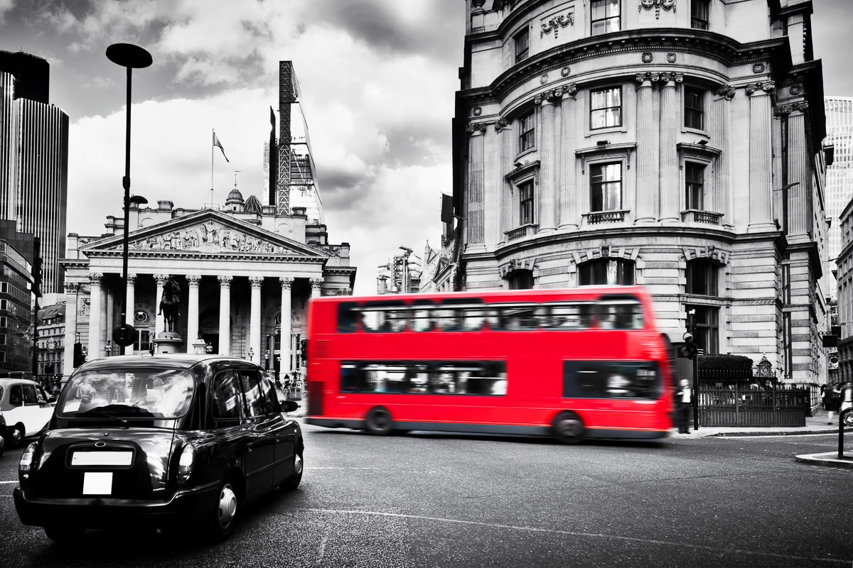 Papermoon Fototapete »London Doubledecker« Papermoon Fototapete »London Doubledecker« von Papermoon
