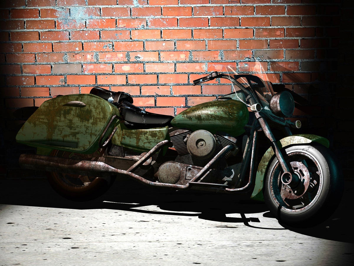 Papermoon Fototapete »Motorrad« Papermoon Fototapete »Motorrad« von Papermoon
