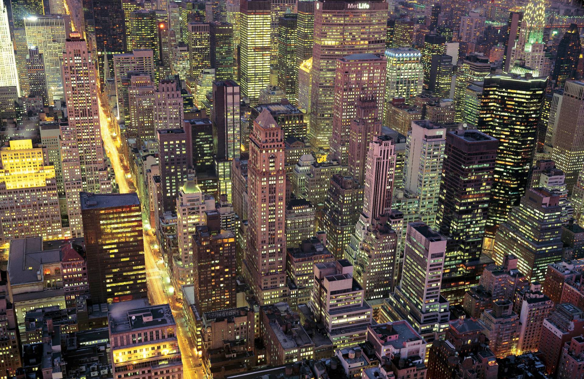 Papermoon Fototapete »NEW YORK-BRODWAY MANHATTAN SKYLINE TIMES SQUARE« von Papermoon