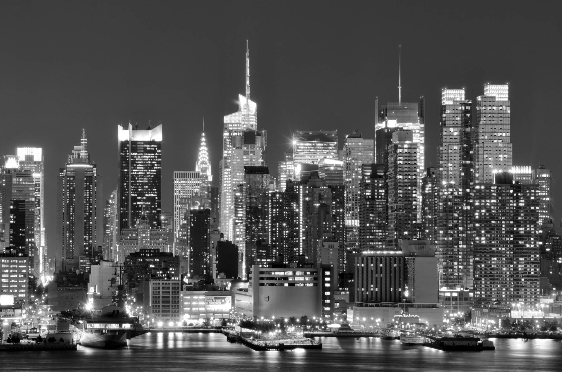 Papermoon Fototapete »New York, City Schwarz & Weiss« von Papermoon