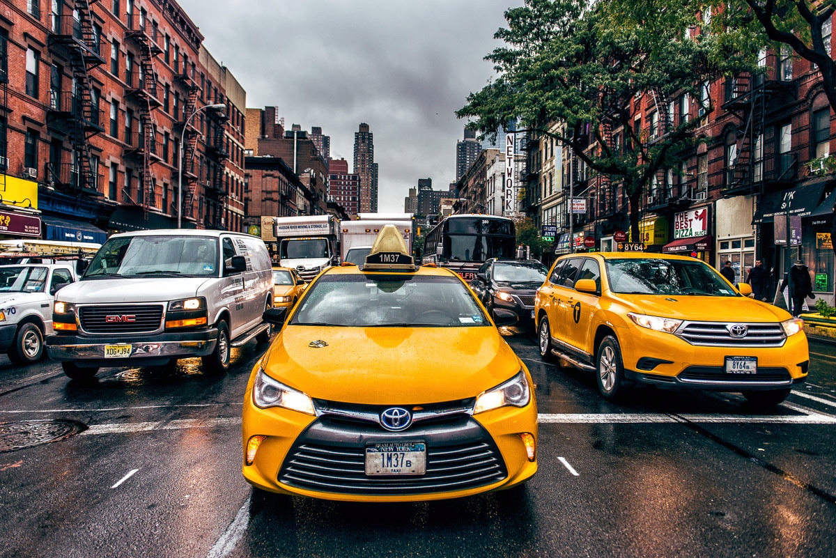 Papermoon Fototapete »New Yorker Taxis« Papermoon Fototapete »New Yorker Taxis« von Papermoon