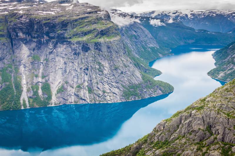 Papermoon Fototapete »Norwegian Fjord« von Papermoon