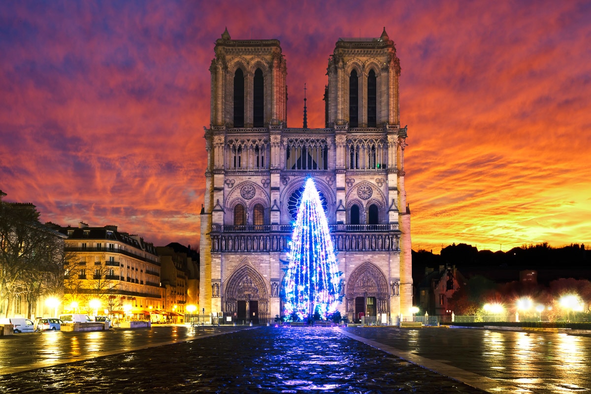 Papermoon Fototapete »Notre Dame Sonnenaufgang« Papermoon Fototapete »Notre Dame Sonnenaufgang« von Papermoon