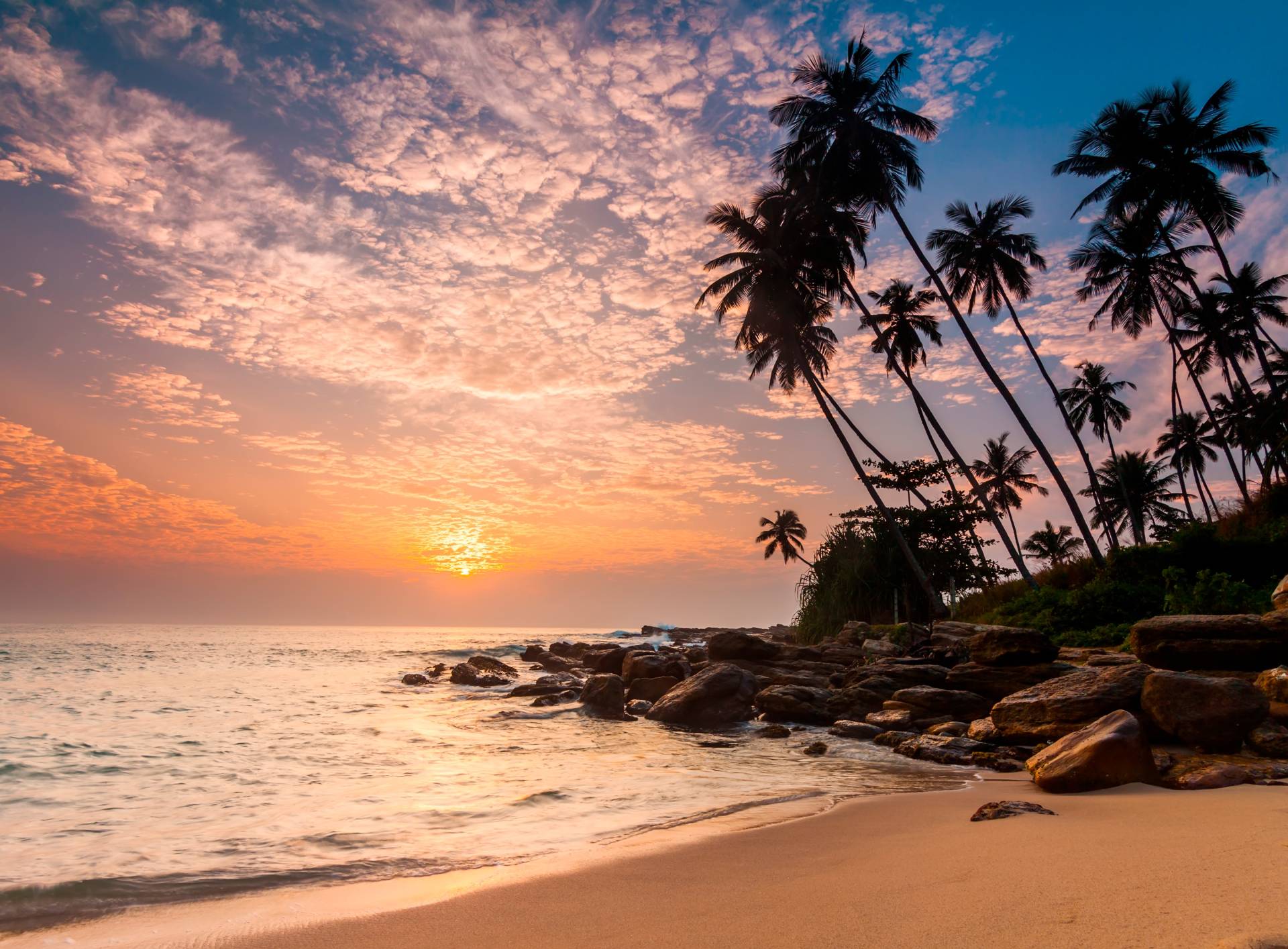 Papermoon Fototapete »Palm Beach Sri Lanka« von Papermoon