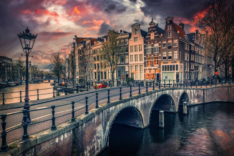 Papermoon Fototapete »Photo-Art ADRIAN POPAN, AMSTERDAM« von Papermoon