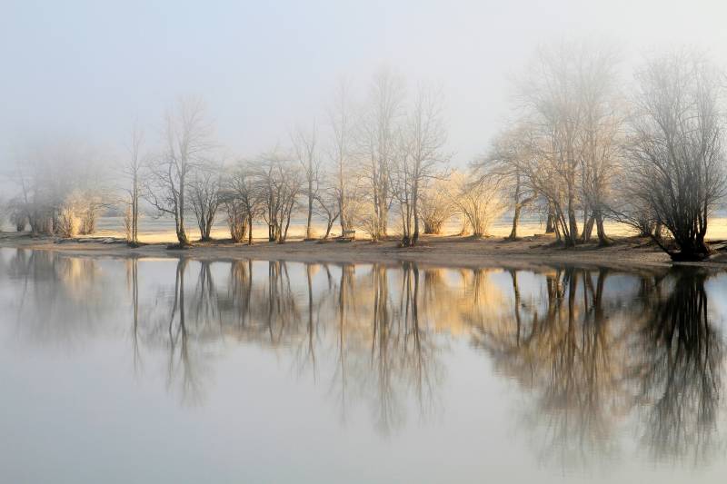 Papermoon Fototapete »Photo-Art BOR, JANUAR MORGEN« von Papermoon