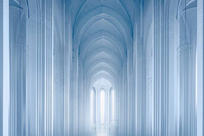 Papermoon Fototapete »Photo-Art ERHARD BATZDORF, WEGE ZUM LICHT« von Papermoon