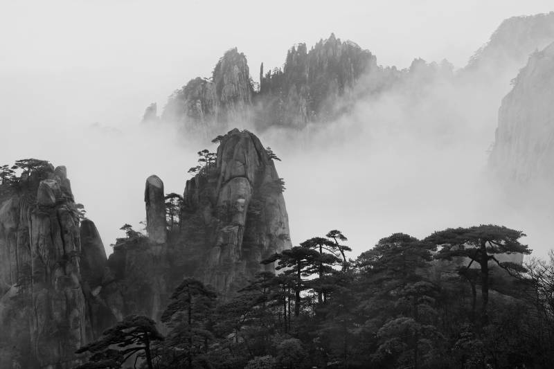 Papermoon Fototapete »Photo-Art YAN ZHANG, HUANGSHAN« von Papermoon