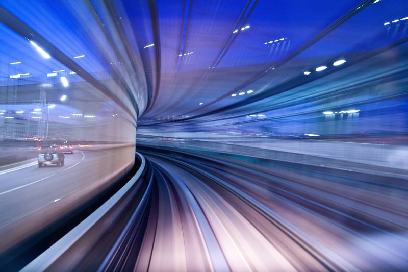 Papermoon Fototapete »Photo-Art YU NAGASE, TWILIGHT-TUNNEL« von Papermoon
