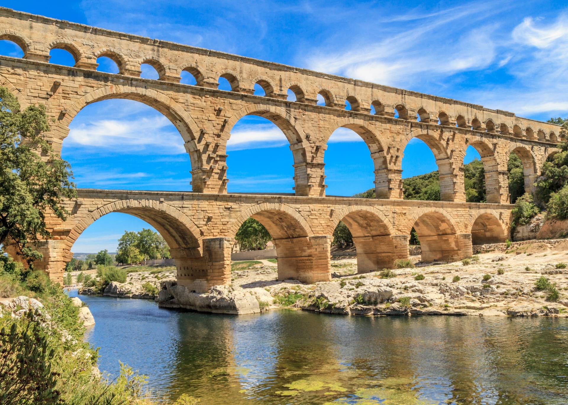 Papermoon Fototapete »Pont du Gard Aqueduct« Papermoon Fototapete »Pont du Gard Aqueduct« von Papermoon