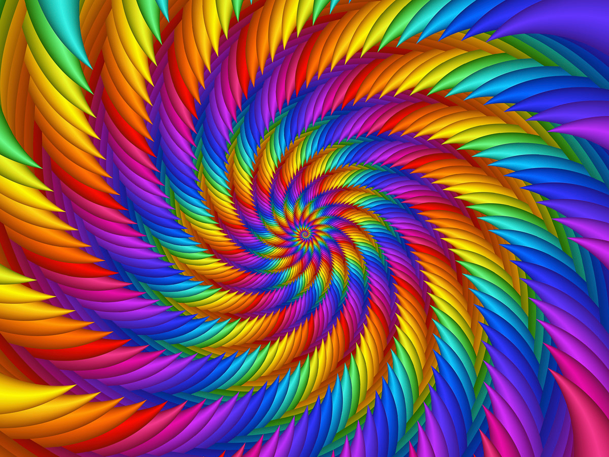 Papermoon Fototapete »Psychedelische Regenbogensple« Papermoon Fototapete »Psychedelische Regenbogensple« von Papermoon