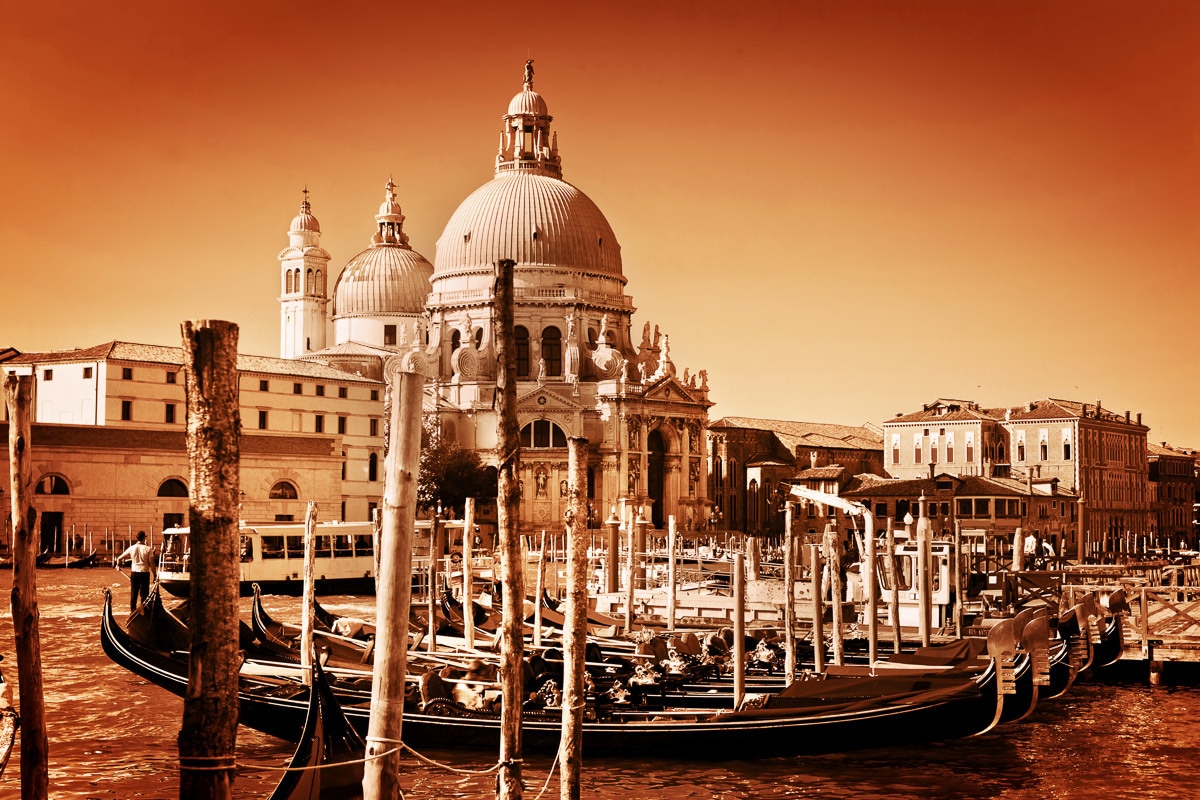 Papermoon Fototapete »Retro Venedig« Papermoon Fototapete »Retro Venedig« von Papermoon
