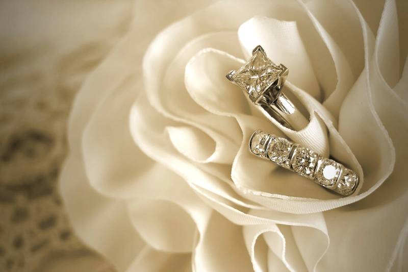 Papermoon Fototapete »Ring in Rose« von Papermoon