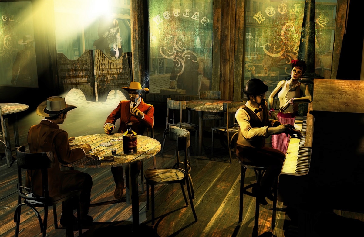 Papermoon Fototapete »SALOON-WILD WEST NOSTALGIE RETRO VINTAGE BAR COWBOY XXL« Papermoon Fototapete »SALOON-WILD WEST NOSTALGIE RETRO VINTAGE BAR COWBOY XXL« von Papermoon